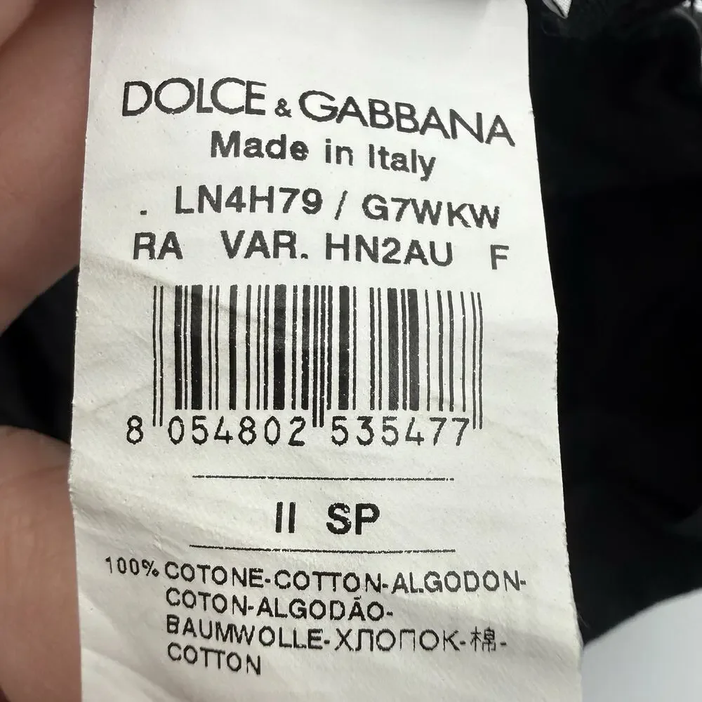 Dolce & Gabbana Kids Royals Cap Hat Black Purple Size M Cotton DG Millenials